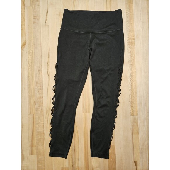 Victoria's Secret Pants - Victoria's Secret Incredible Essential Legging Black Lace Up Details Size 10 170